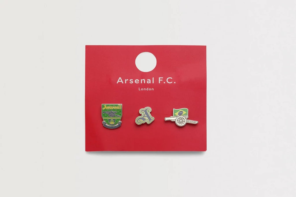 Arsenal Classics Brazil Yellow Pin Badge Set