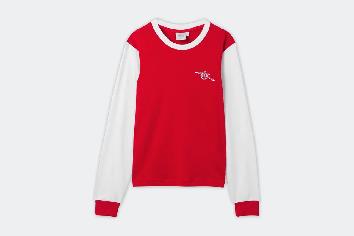 Arsenal Kids Retro 1970s Long Sleeve Shirt