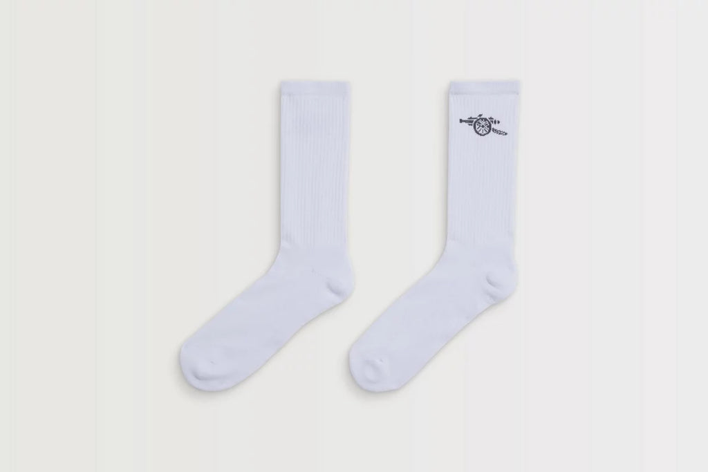 Arsenal Essentials White Cannon Socks