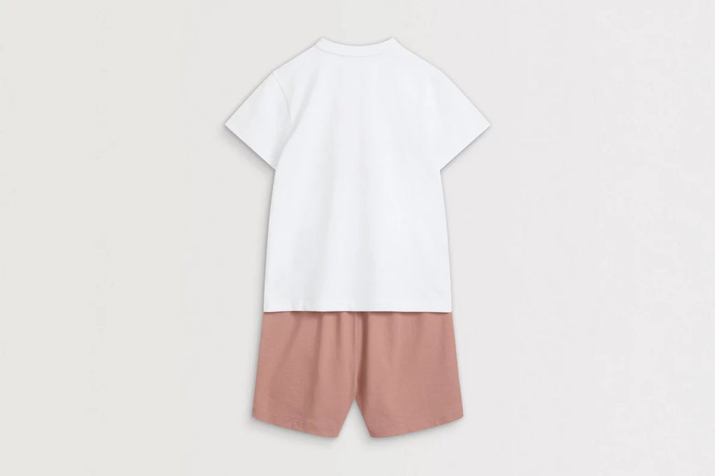 Arsenal Essentials Kids Pink Crest Pyjama Short Set