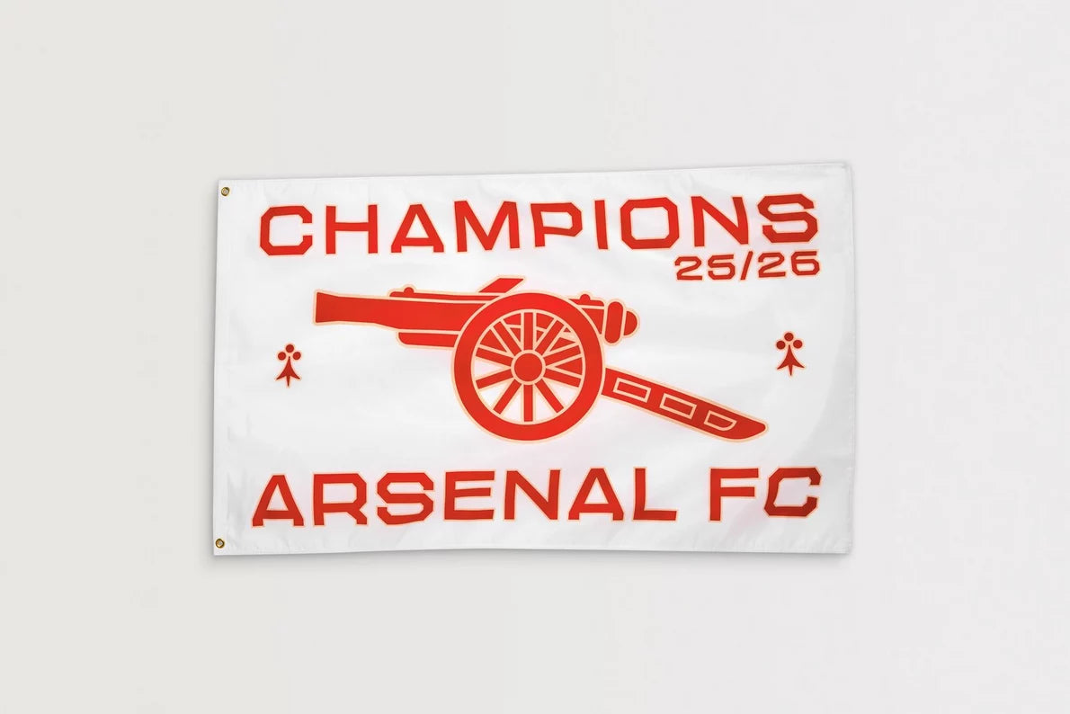 Arsenal Champions 25/26 Flag