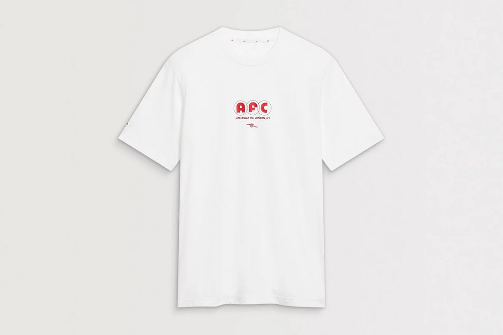 Arsenal adidas 25/26 White Graphic T-Shirt