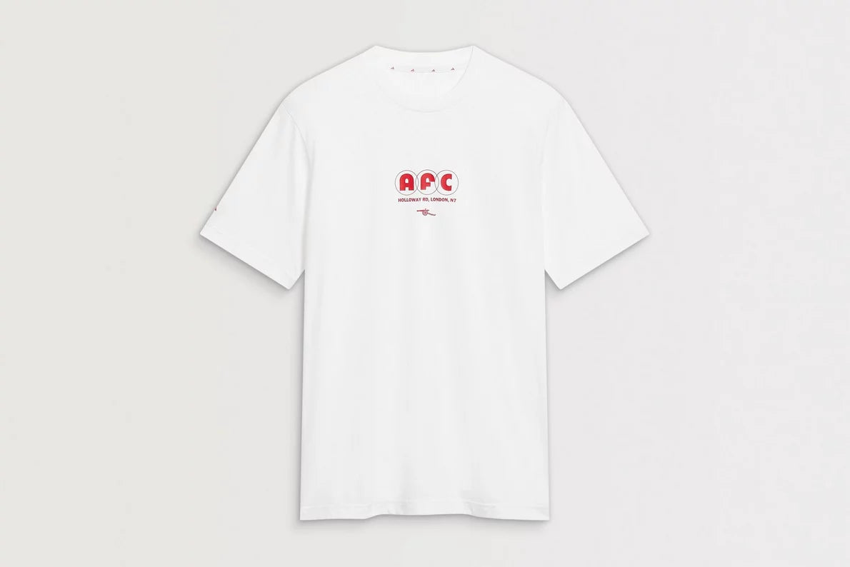 Arsenal adidas 25/26 White Graphic T-Shirt