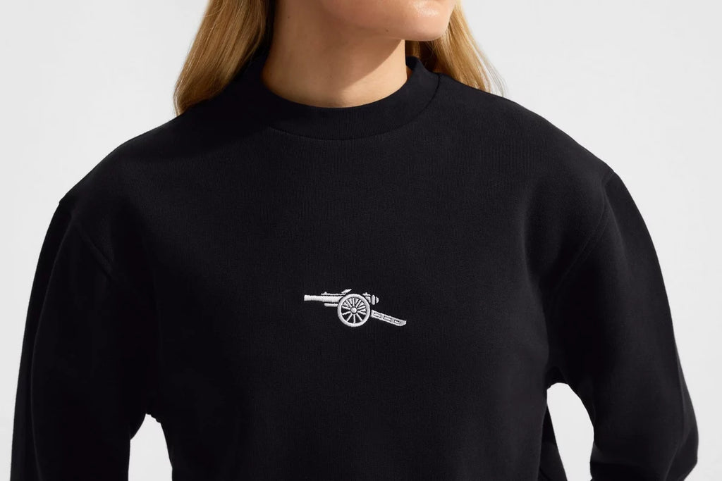 Arsenal Womens Essentials Black Sweatshirt