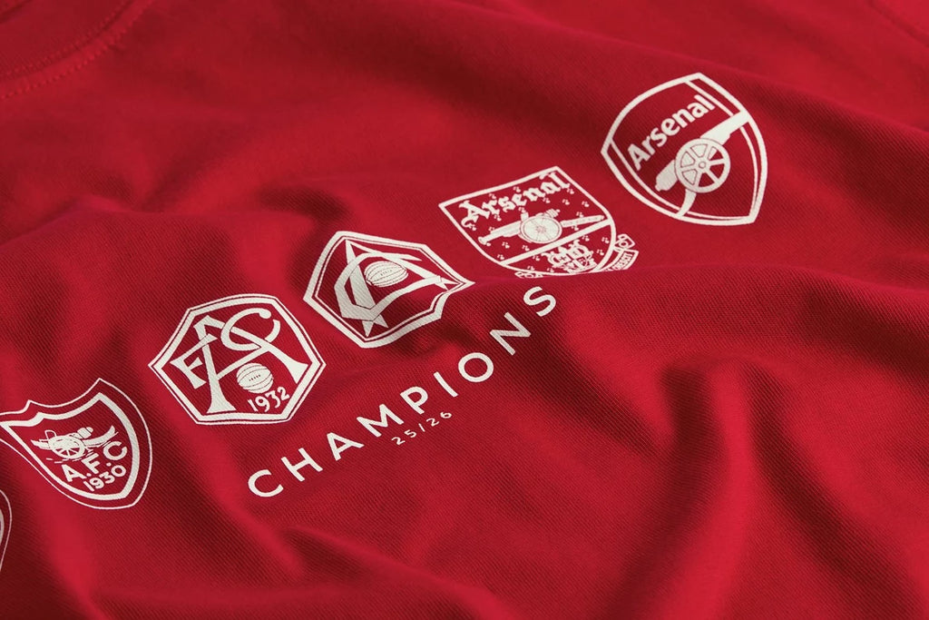 Arsenal Where We Belong 25/26 Red Crew T-Shirt