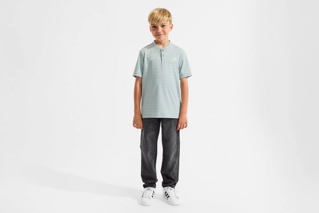 Arsenal adidas Kids Golf Striped Polo Shirt