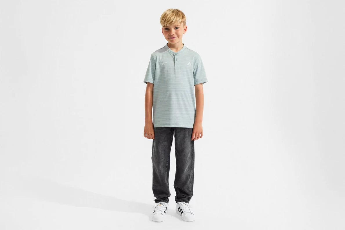Arsenal adidas Kids Golf Striped Polo Shirt