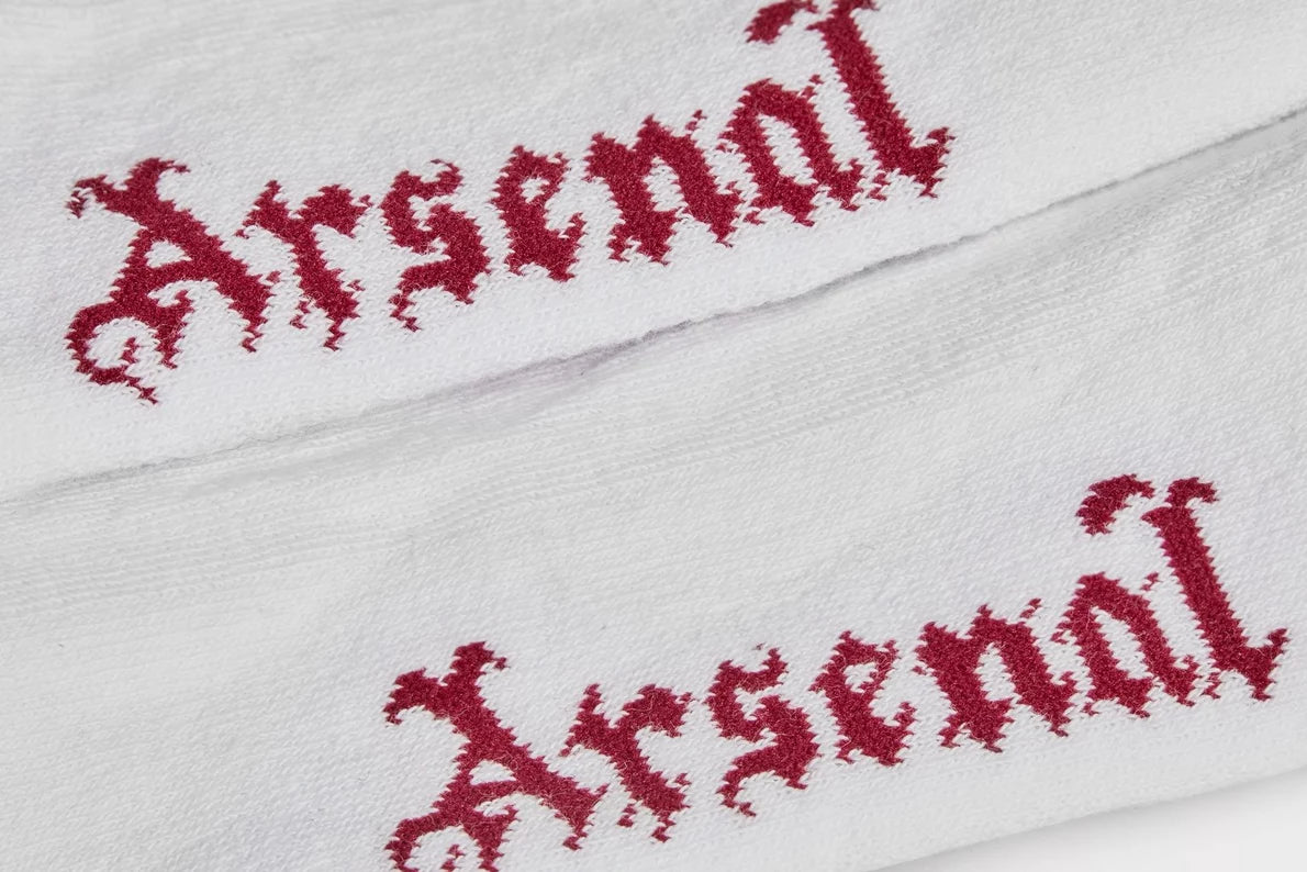 Arsenal White Concordia Socks