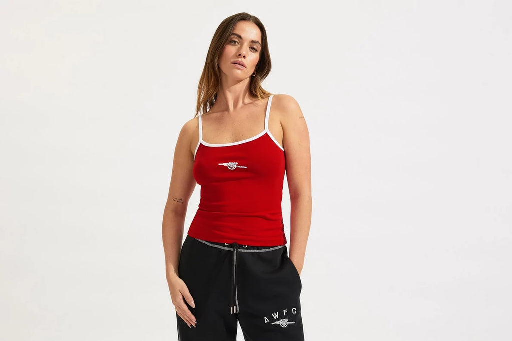 Arsenal AWFC Womens Red Ribbed Tank