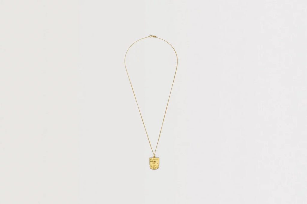 Arsenal 18ct Gold Plated Silver Crest Pendant