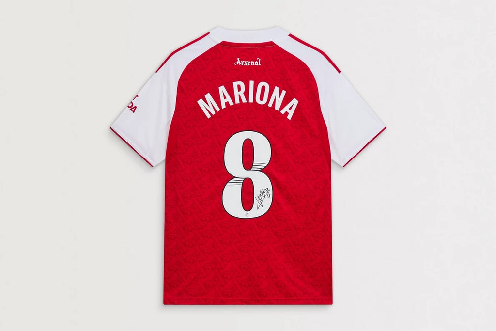 Arsenal 25/26 Home Boxed Signed Shirt MARIONA