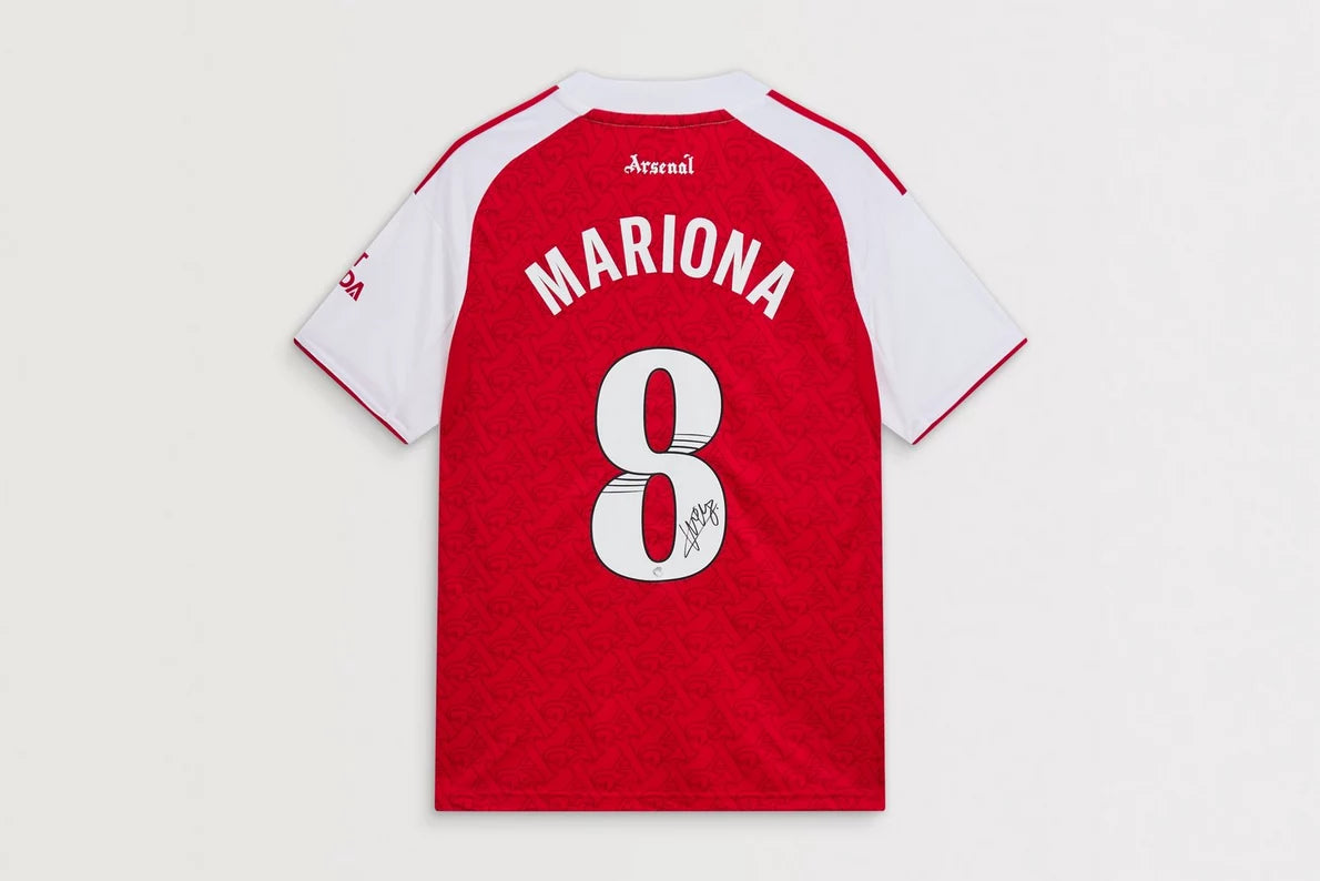 Arsenal 25/26 Home Boxed Signed Shirt MARIONA