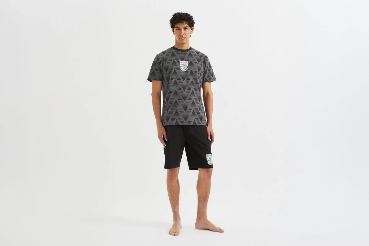 Arsenal Classics Black Bruised Banana Pyjama Short Set