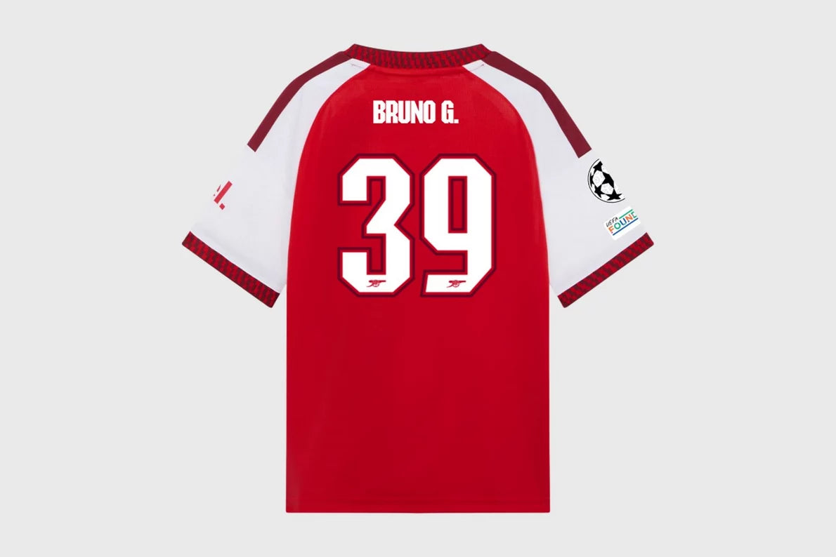 Arsenal adidas Kids 26/27 Pre Print BRUNO G. Home Shirt