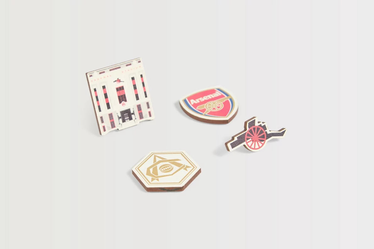 Arsenal Highbury Wooden Magnet Set
