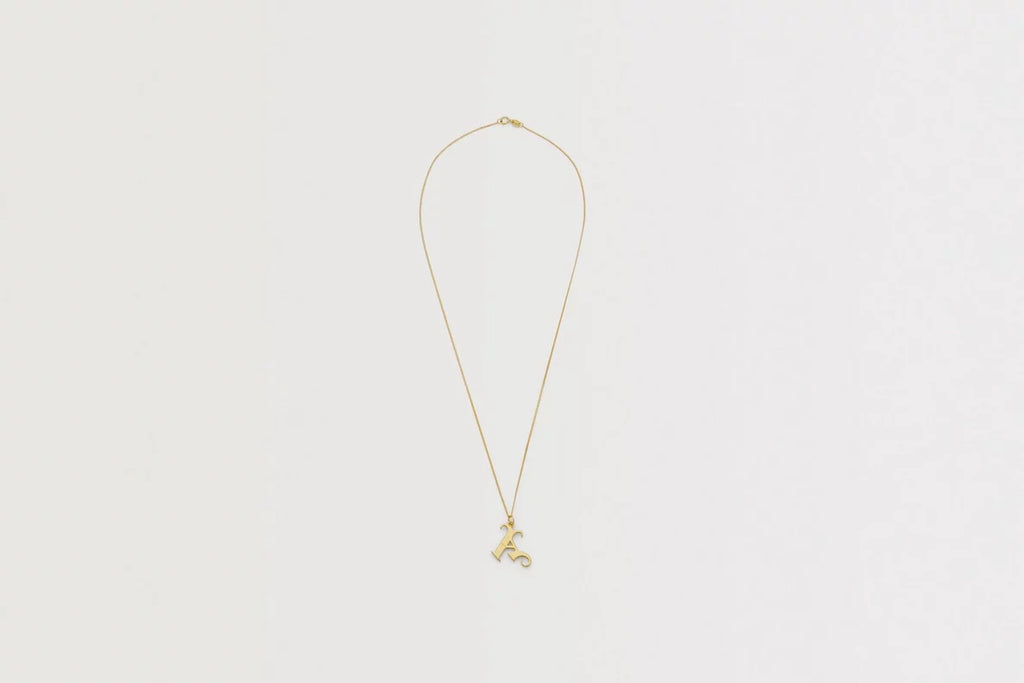 Arsenal 18ct Gold Plated Silver Gothic A Pendant