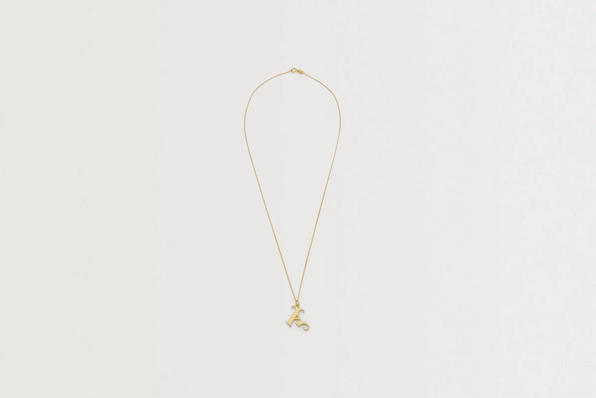 Arsenal 18ct Gold Plated Silver Gothic A Pendant