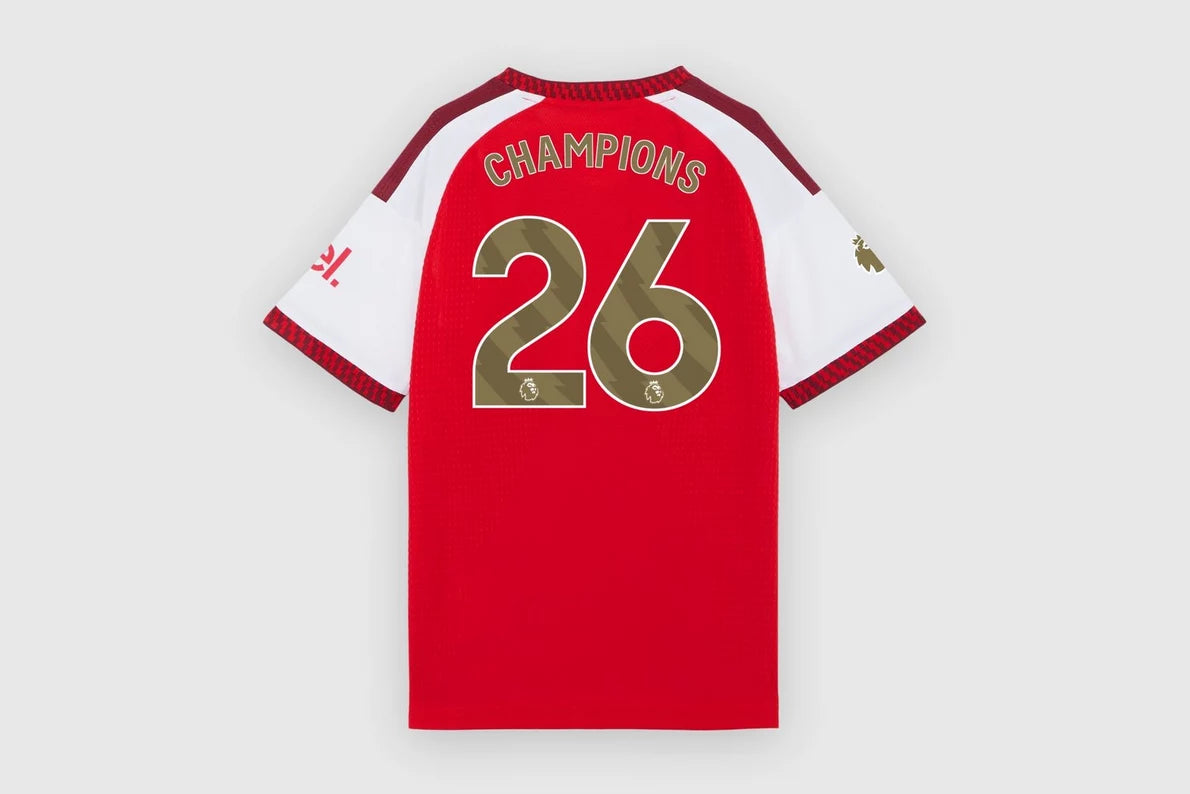 Arsenal adidas Kids Premier League Champions Authentic Home Shirt