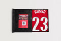 Arsenal 25/26 Home Boxed Signed Shirt RUSSO