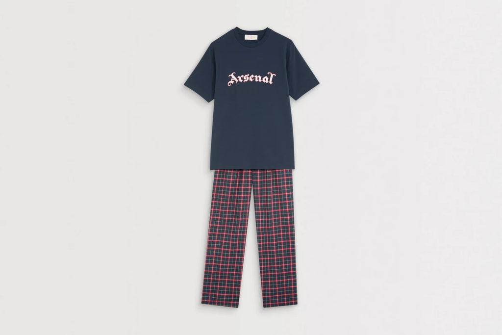 Arsenal Essentials Womens Gothic Check Pyjama Set