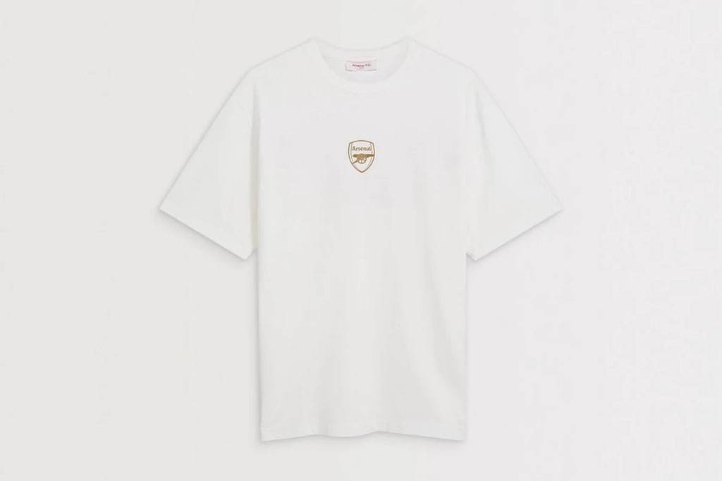 Arsenal Champions 25/26 White Crew T-Shirt