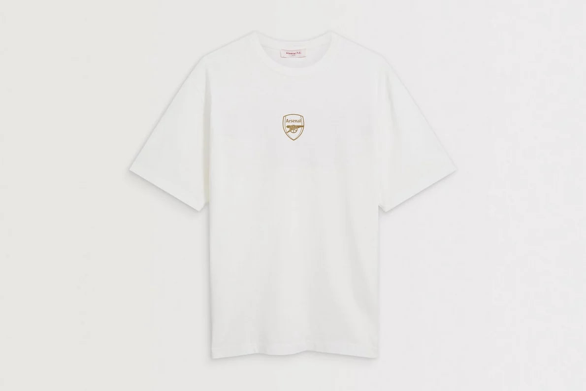 Arsenal Champions 25/26 White Crew T-Shirt