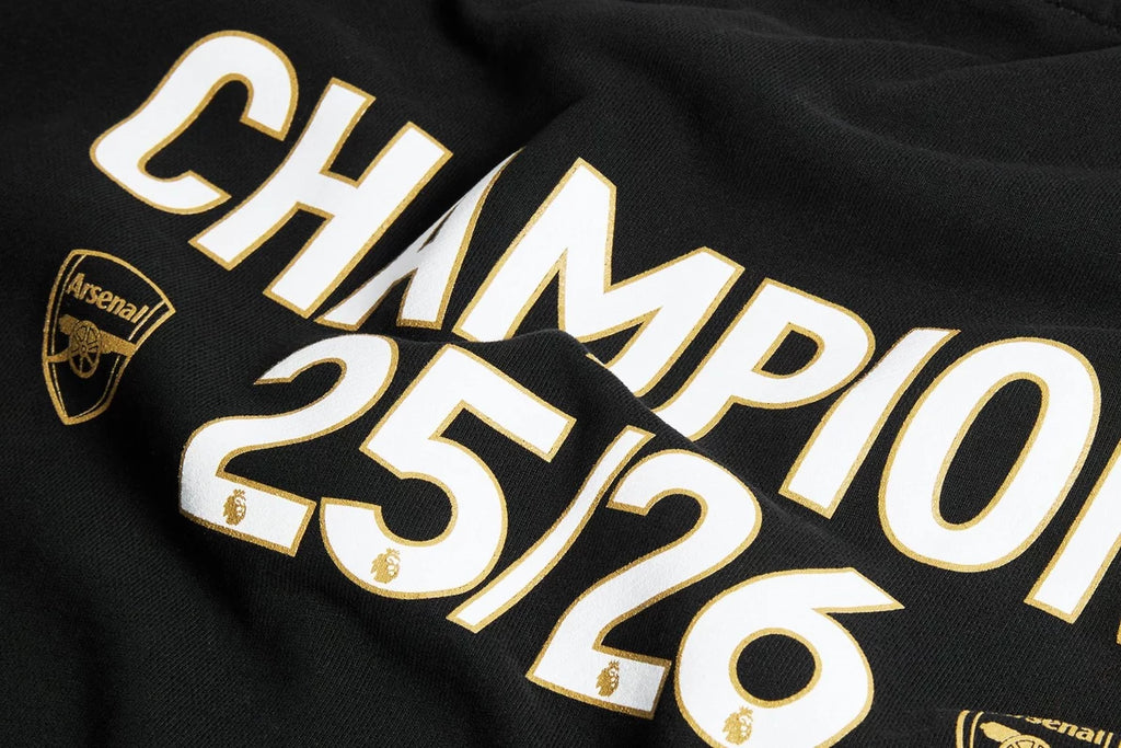 Arsenal Champions 25/26 Black Sweatshirt