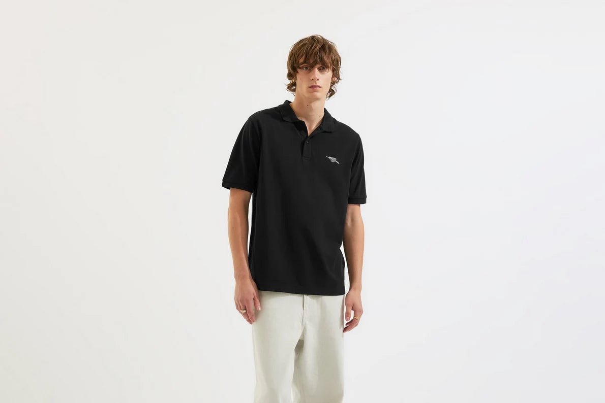 Arsenal Black Cannon Polo Shirt