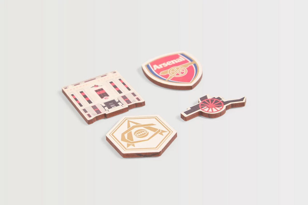 Arsenal Highbury Wooden Magnet Set