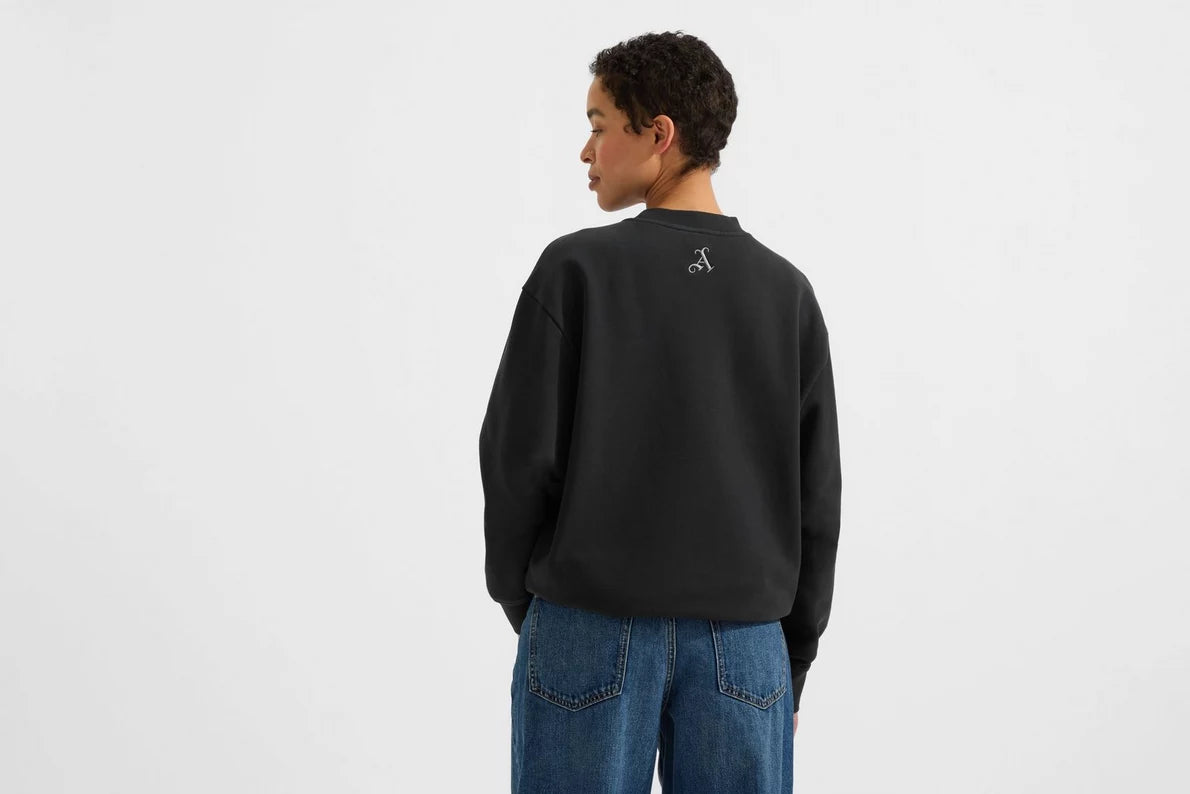 Arsenal Classics Unisex Gothic Black Crew Sweatshirt