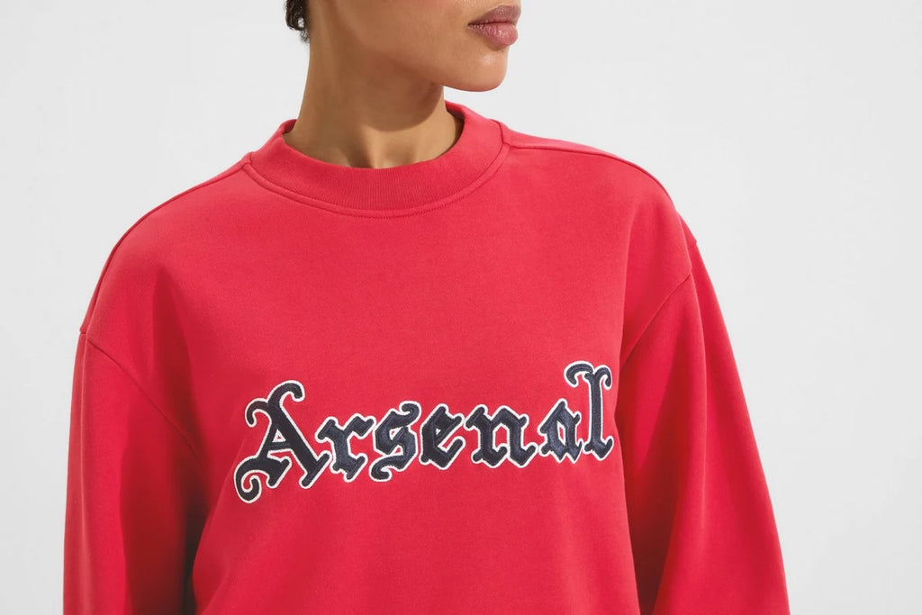 Arsenal Classics Unisex Gothic Red Crew Sweatshirt