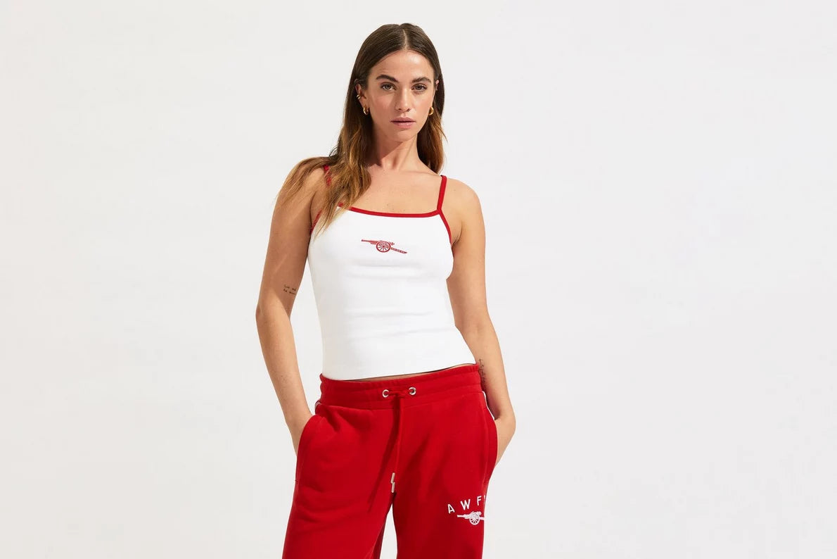 Arsenal AWFC Womens White Ribbed Tank