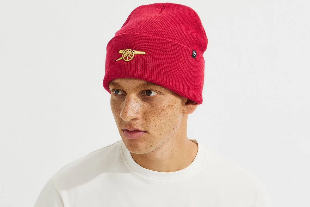 Arsenal 47 Red Contrast Cannon Beanie