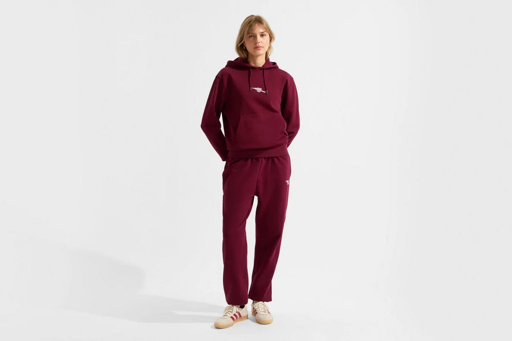 Arsenal Womens Essentials Burgundy Hoodie