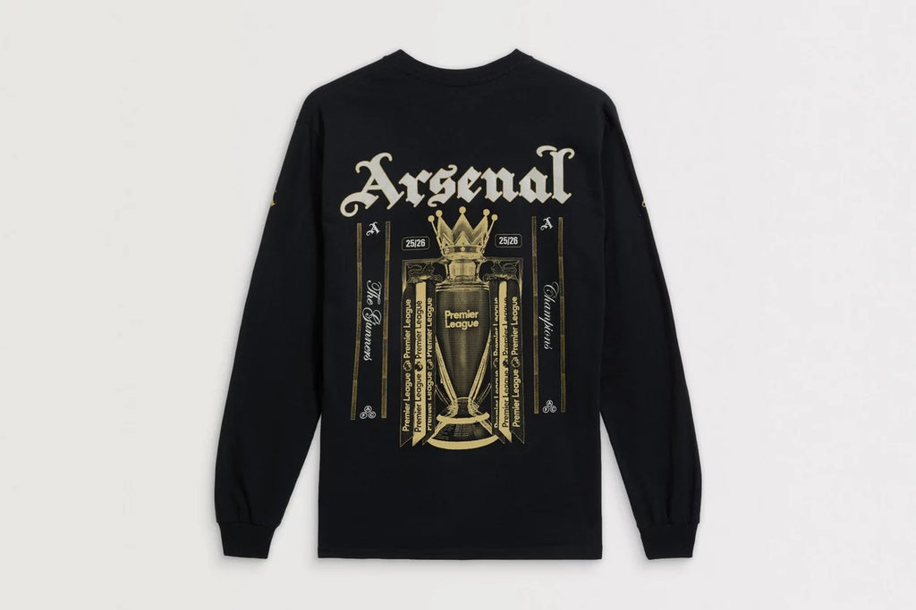Arsenal Champions Trophy 25/26 Black Long Sleeved T-Shirt