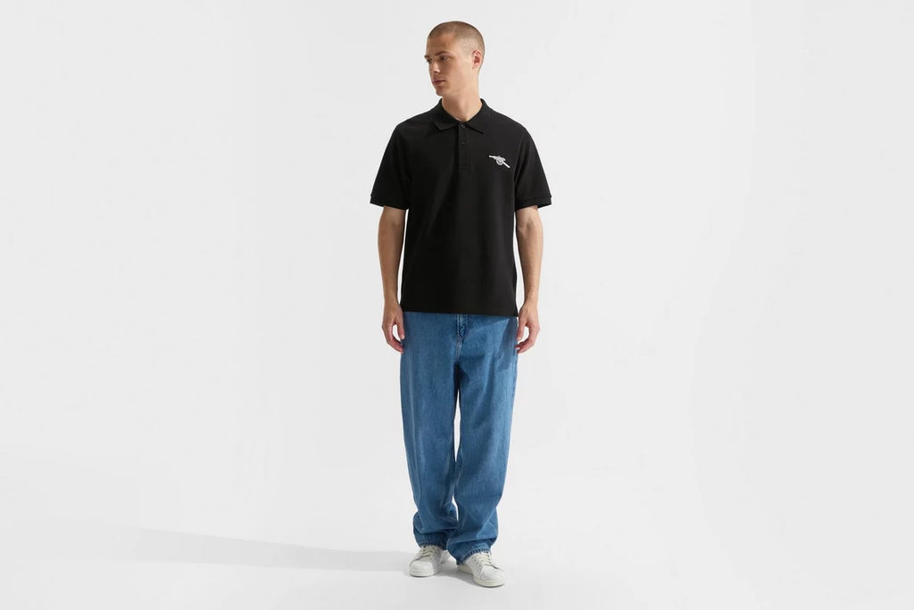 Arsenal Essentials Black Polo Shirt