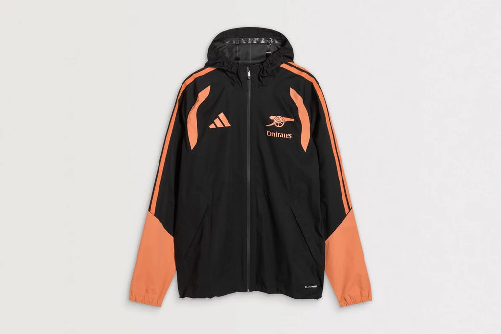 Arsenal adidas 26/27 Black Training Rain Jacket