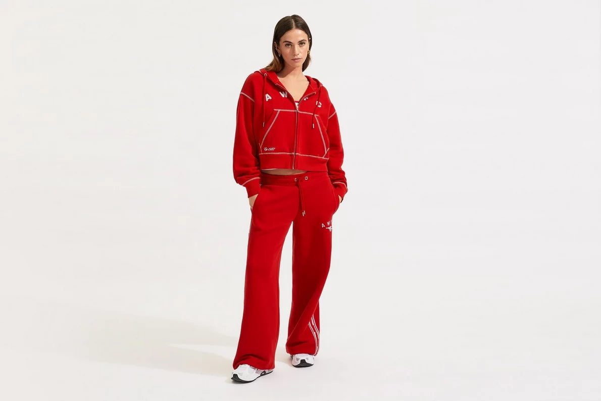 Arsenal AWFC Womens Red Zip Hoodie