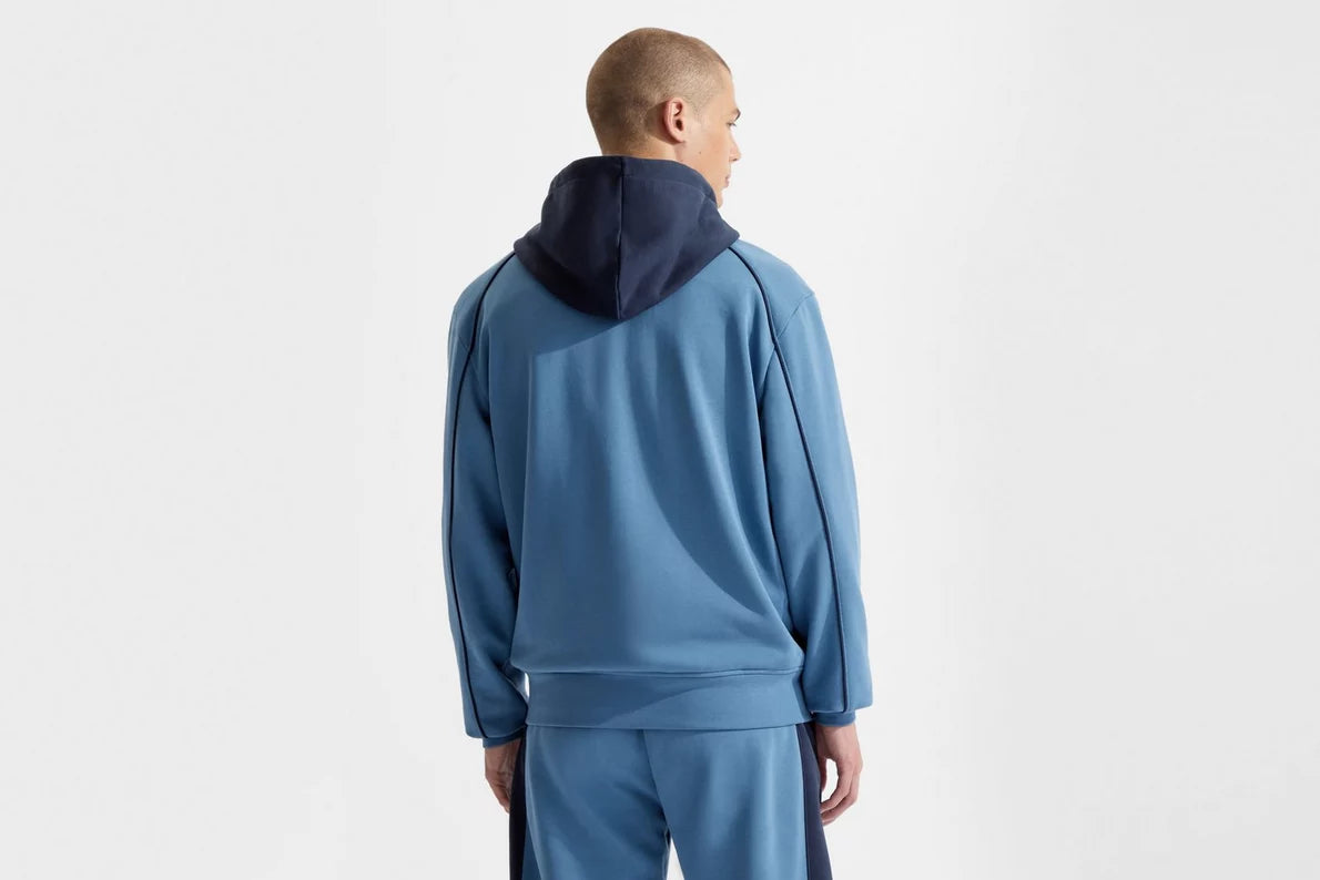 Arsenal Essentials Unisex Contrast Navy Zip Hoodie