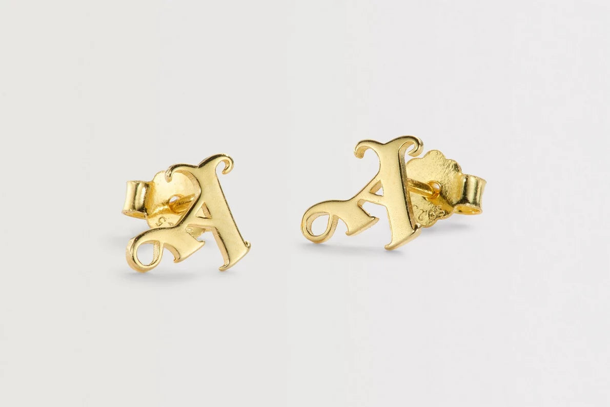 Arsenal Gothic A Gold Plated Earrings