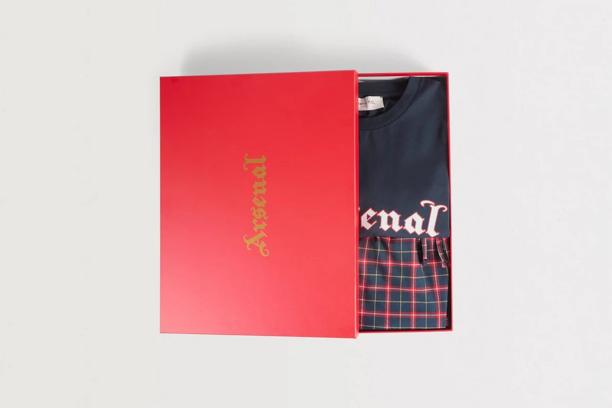 Arsenal Essentials Gothic Check Pyjama Set