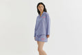 Arsenal Womens Classics Stripe Poplin Pyjama Set