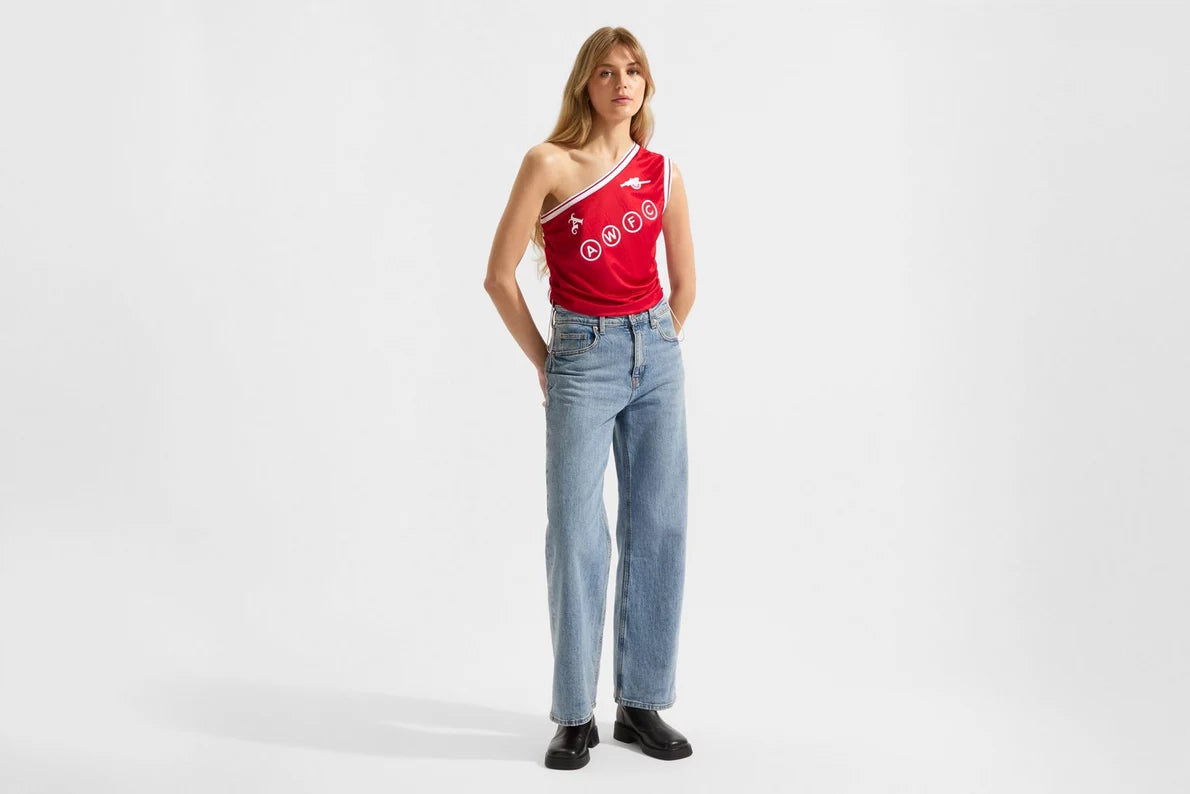 Arsenal AWFC Classics Red Off Set One Shoulder Top