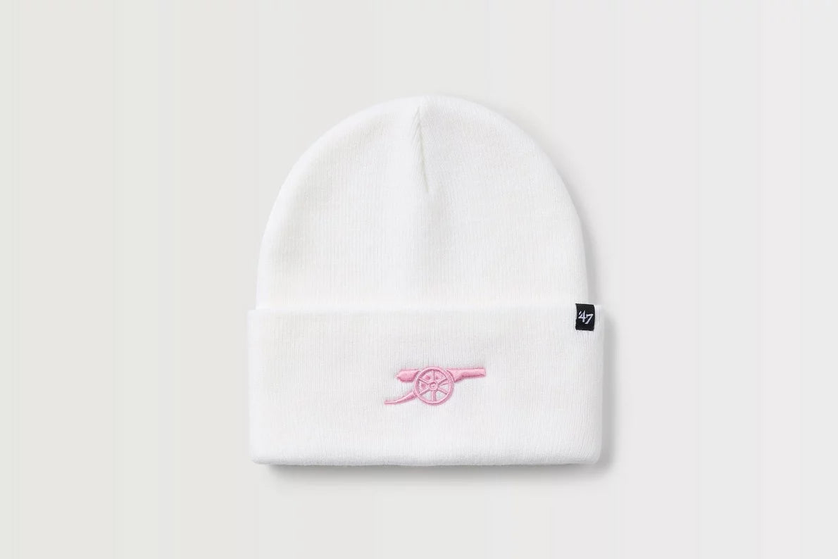 Arsenal 47 White Cannon Beanie