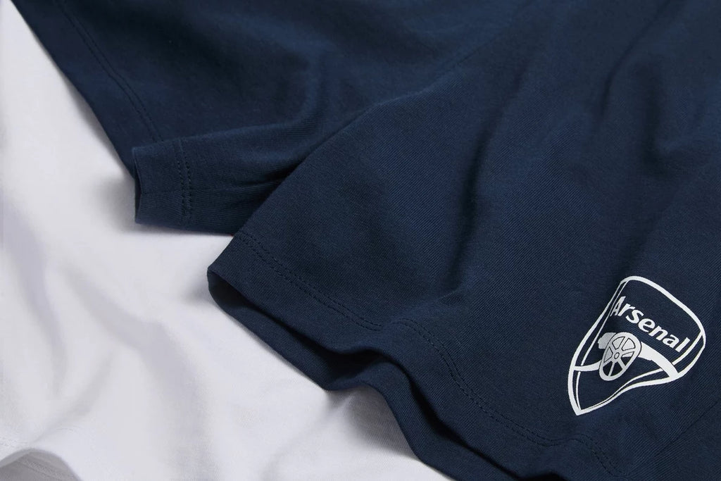 Arsenal Essentials Kids Navy Crest Pyjama Short Set