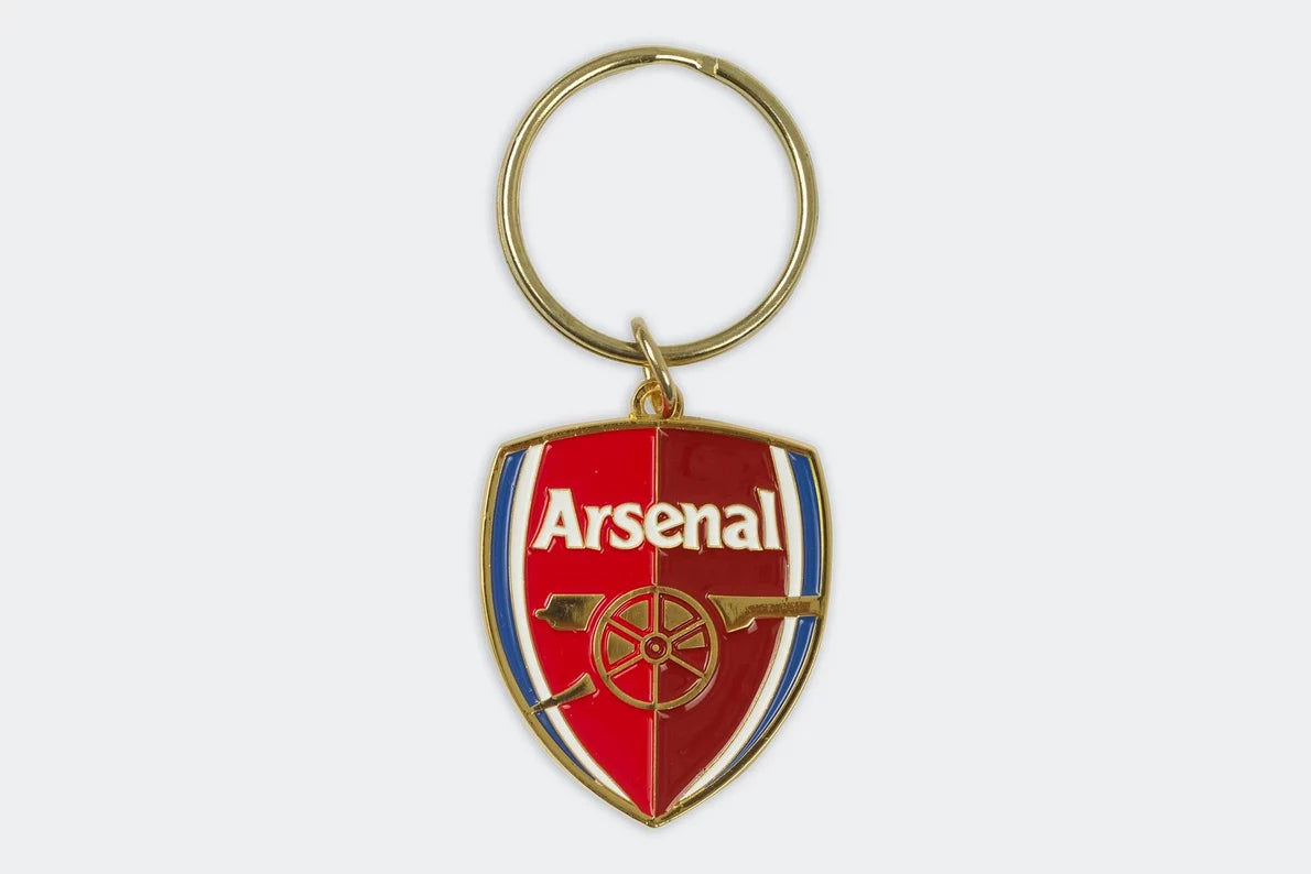 Arsenal Crest Keyring and Badge Set