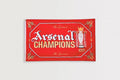 Arsenal Champions 25/26 Gothic Trophy Flag