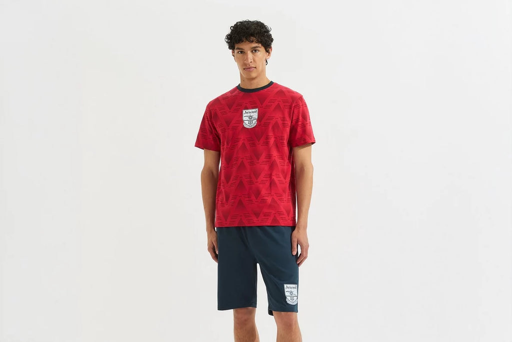 Arsenal Classics Red Bruised Banana Pyjama Short Set