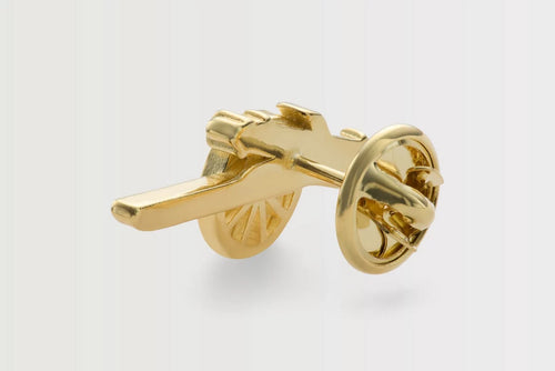Arsenal 18ct Gold Plated Silver Cannon Pin Badge